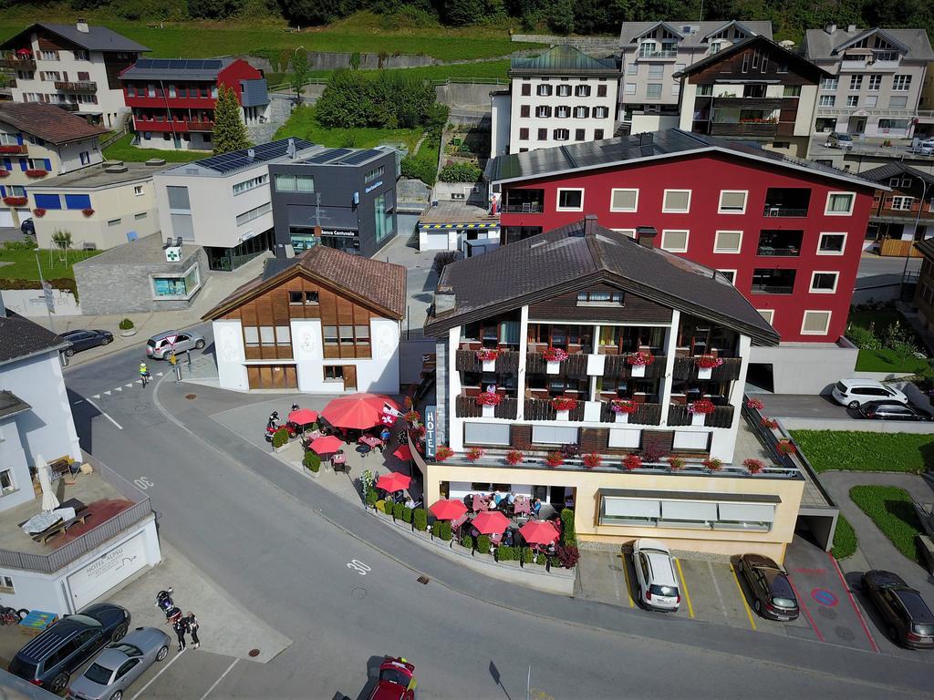 Hotel Restaurant La Furca Disentis Dış mekan fotoğraf