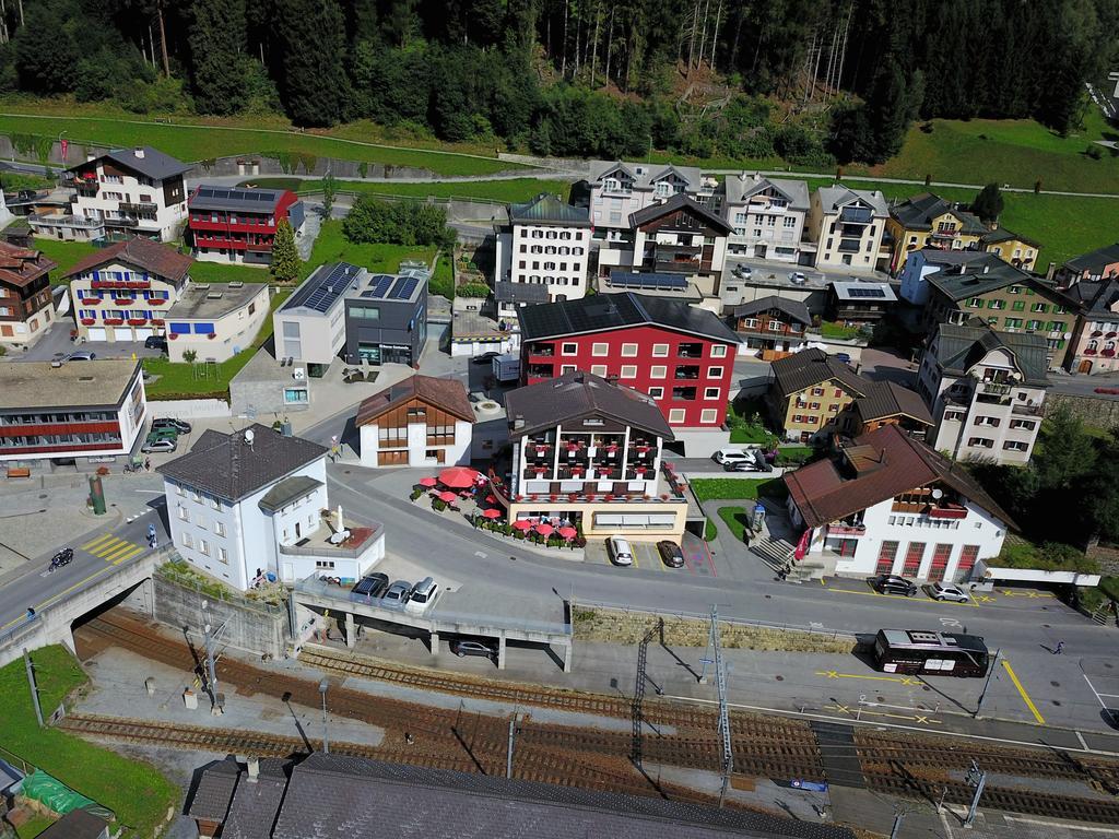 Hotel Restaurant La Furca Disentis Dış mekan fotoğraf